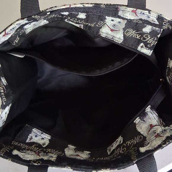 Signare Art of Tapestry West Highland White Terrier Shopping Tote Bag - Picture 12 of 16